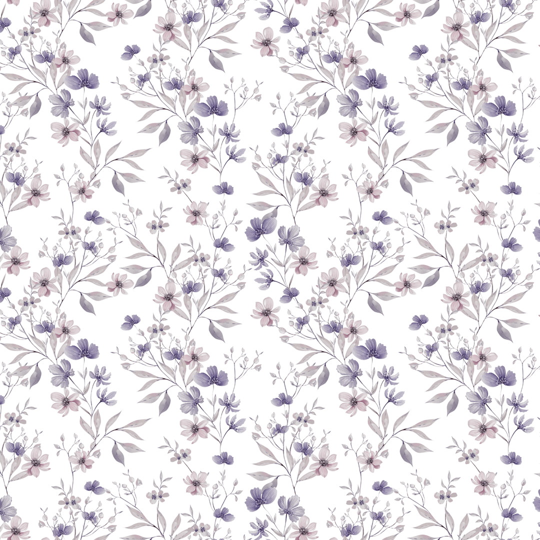 Purple Floral Vines Pattern Acrylic Sheets - CMB Pattern Acrylic