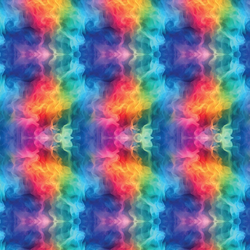 Rainbow Fire Pattern Acrylic Sheets - CMB Pattern Acrylic