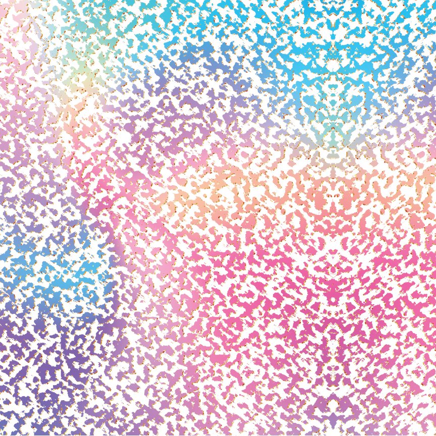 Rainbow Splatter Pattern Acrylic Sheet - CMB Pattern Acrylic