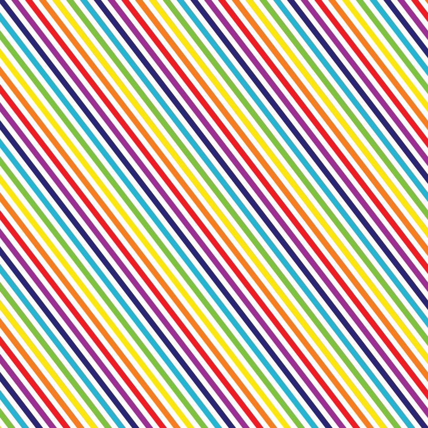 Rainbow Stripes Pattern Acrylic Sheet - CMB Pattern Acrylic