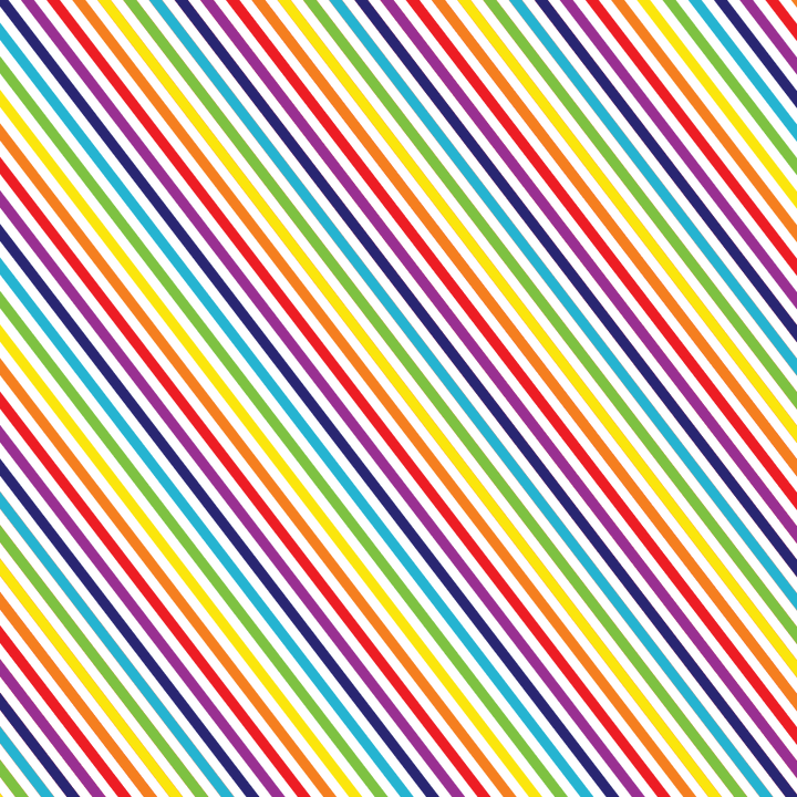 Rainbow Stripes Pattern Acrylic Sheet - CMB Pattern Acrylic