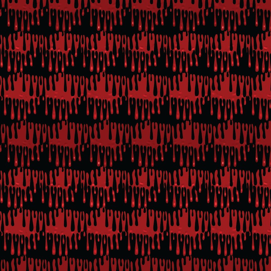 Red & Black Drips Pattern Acrylic Sheets - CMB Pattern Acrylic