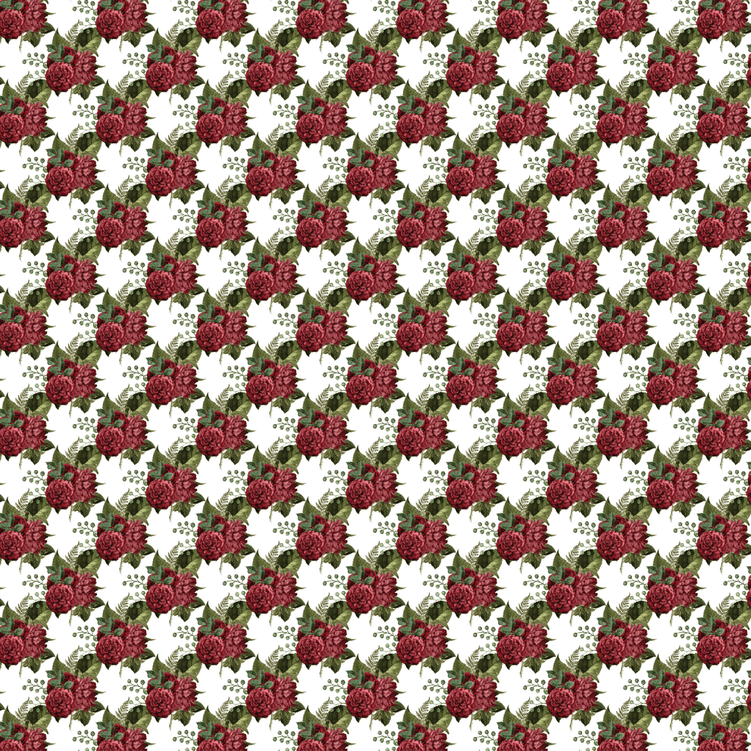 Red Bouquets Pattern Acrylic Sheets - CMB Pattern Acrylic