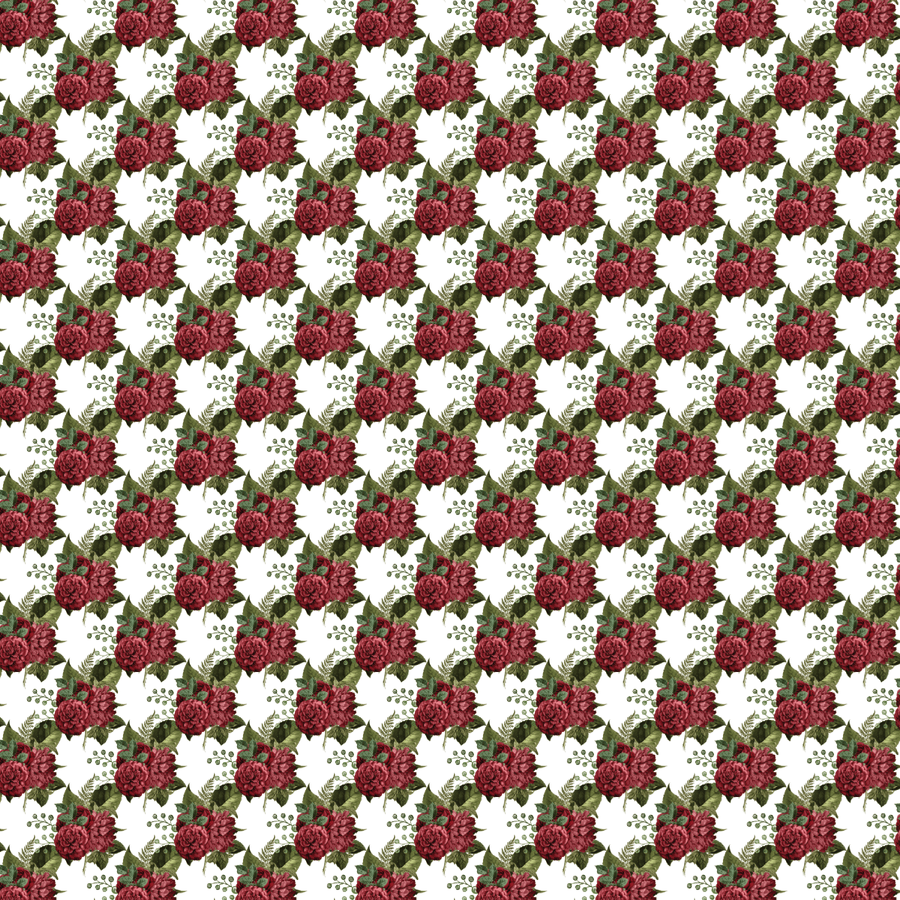 Red Bouquets Pattern Acrylic Sheets - CMB Pattern Acrylic