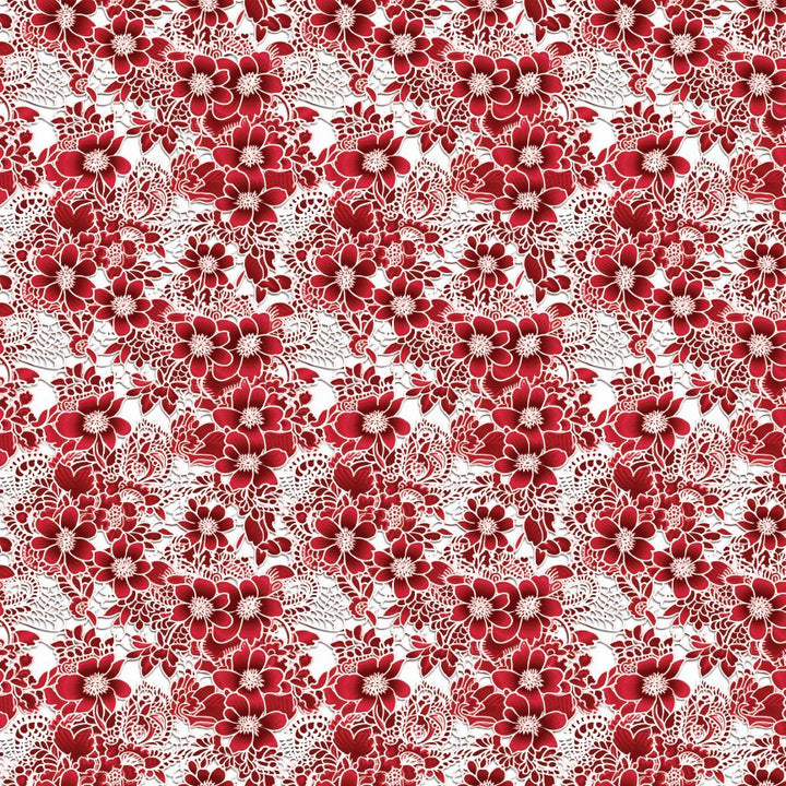 Red Lace Pattern Acrylic Sheets - CMB Pattern Acrylic