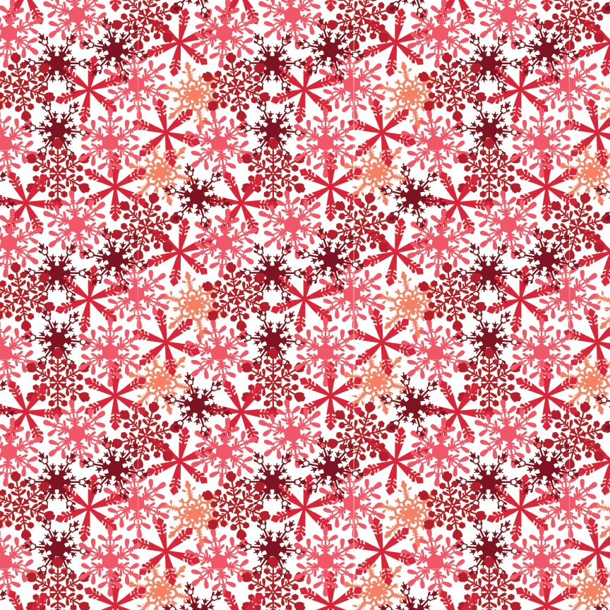 Red Snowflakes Pattern Acrylic Sheets - CMB Pattern Acrylic