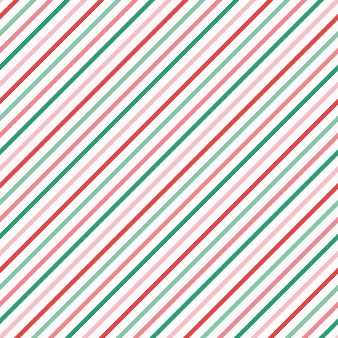 Retro Christmas Diagonal Stripes Pattern Acrylic Sheets - CMB Pattern Acrylic