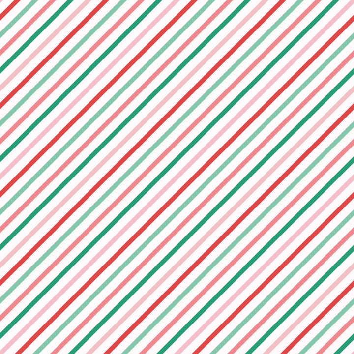 Retro Christmas Diagonal Stripes Pattern Acrylic Sheets - CMB Pattern Acrylic