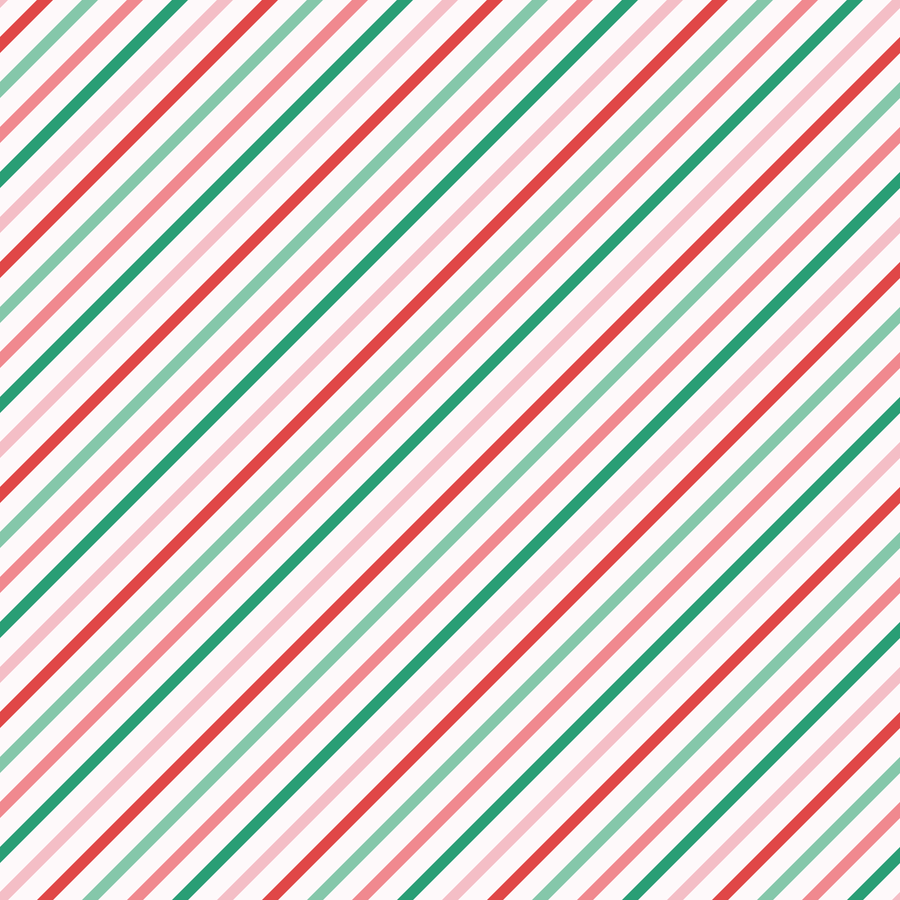 Retro Christmas Diagonal Stripes Pattern Acrylic Sheets - CMB Pattern Acrylic