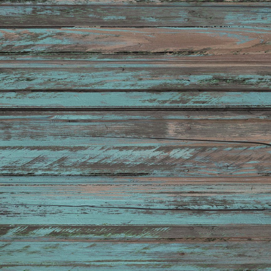 Rustic Turquoise Wood Pattern Acrylic Sheet - CMB Pattern Acrylic