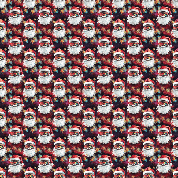 Santa with Shades Pattern Acrylic Sheets - CMB Pattern Acrylic