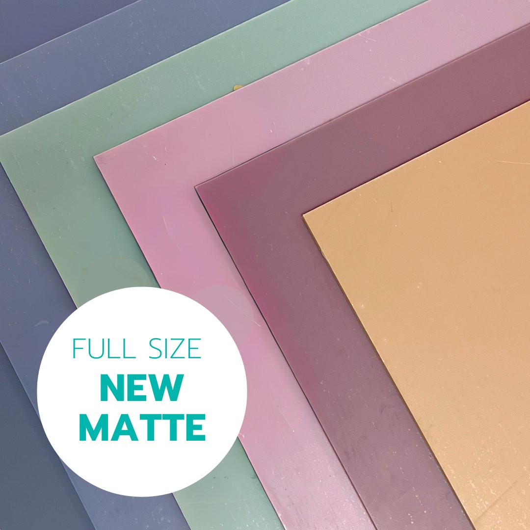 Single Sided (NEW) Matte Acrylic Sheets 48" X 96" - Acrylic Sheets