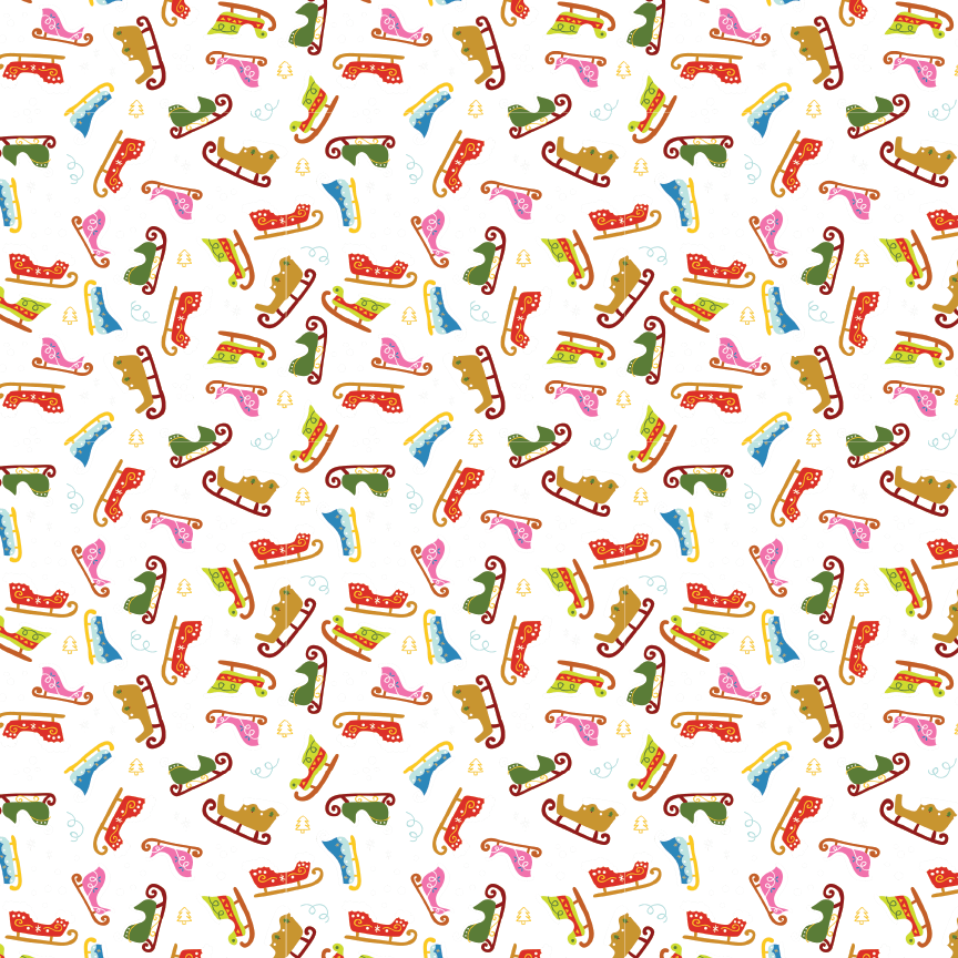 Sleighs Pattern Acrylic Sheet - CMB Pattern Acrylic