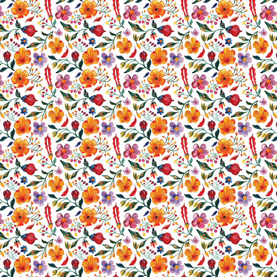 Spicy Floral Pattern Acrylic Sheets - CMB Pattern Acrylic