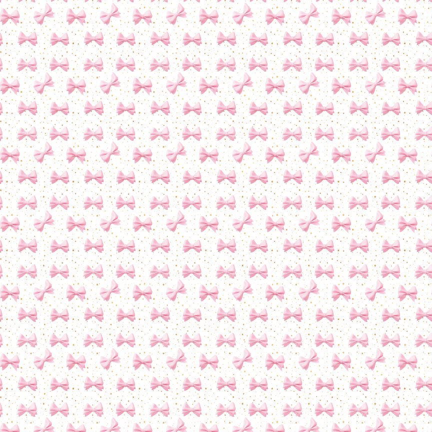 Starry Pink Bows Pattern Acrylic Sheets - CMB Pattern Acrylic