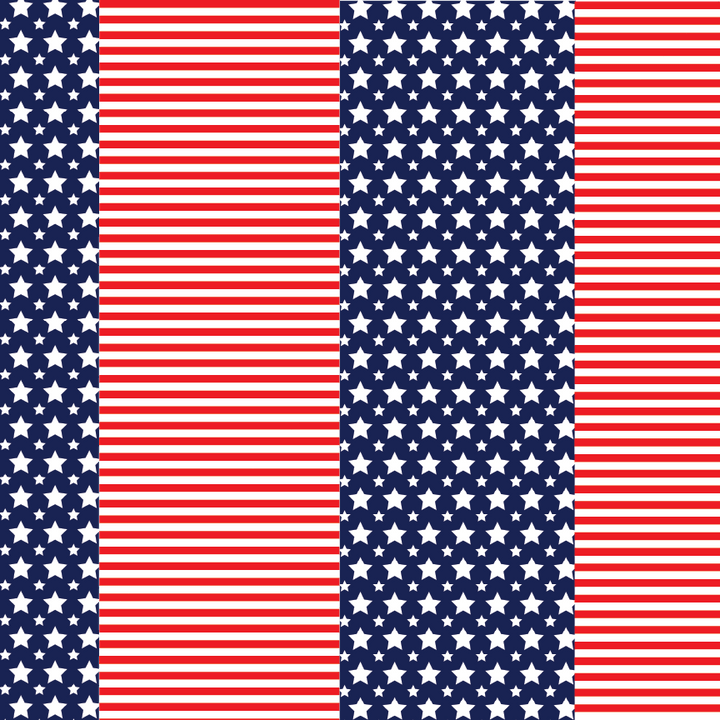 Stars & Stripes Flag Pattern Acrylic Sheet - CMB Pattern Acrylic