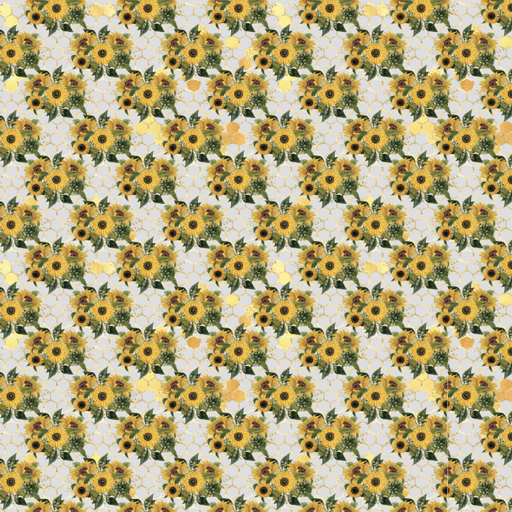 Sunflower Hive Pattern Acrylic Sheet - CMB Pattern Acrylic