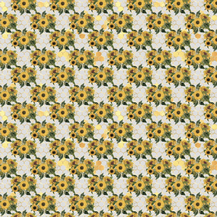 Sunflower Hive Pattern Acrylic Sheet - CMB Pattern Acrylic