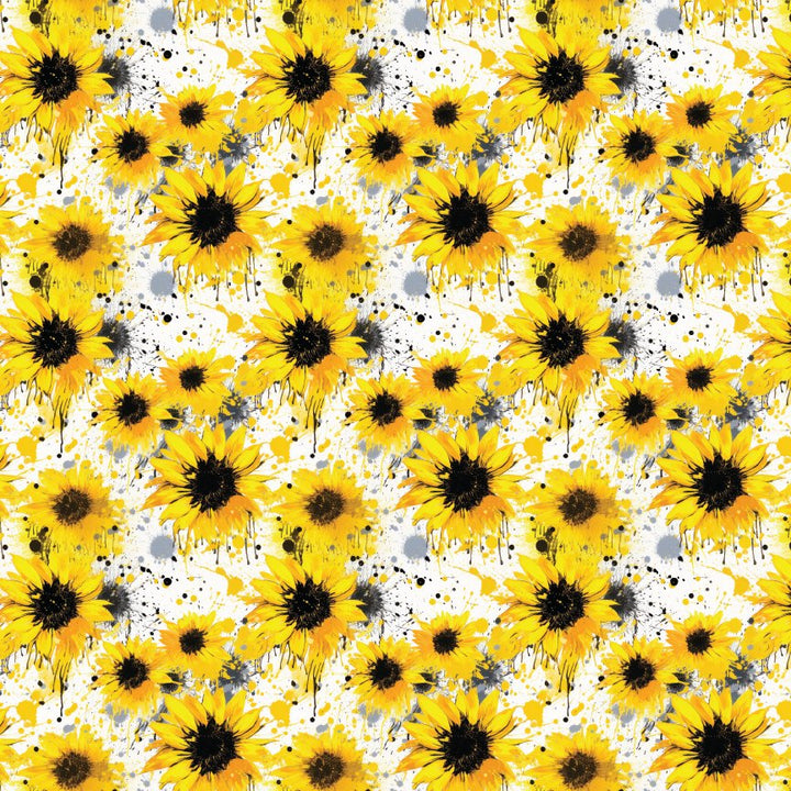 Sunflower Splatter Pattern Acrylic Sheets - CMB Pattern Acrylic