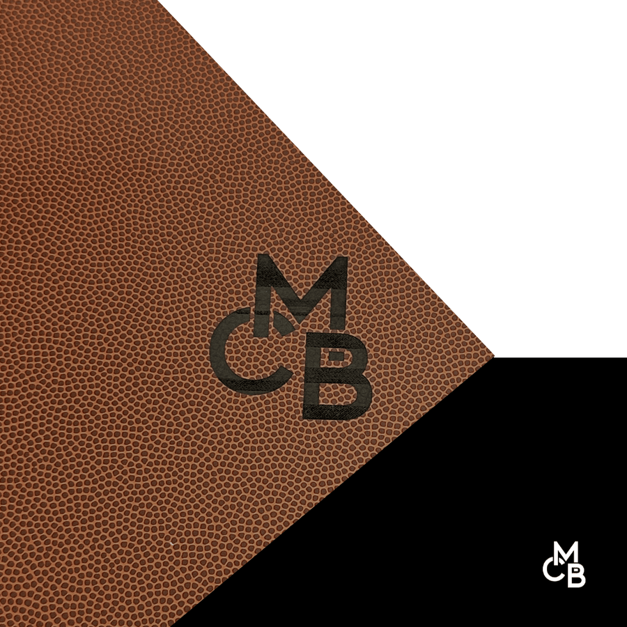 Textured Leatherette | FOOTBALL ENGRAVES BLACK - LASERABLE LEATHERETTE