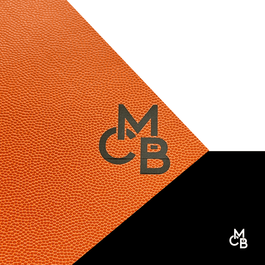 Textured Leatherette | ORANGE BASKETBALL ENGRAVES BLACK - LASERABLE LEATHERETTE