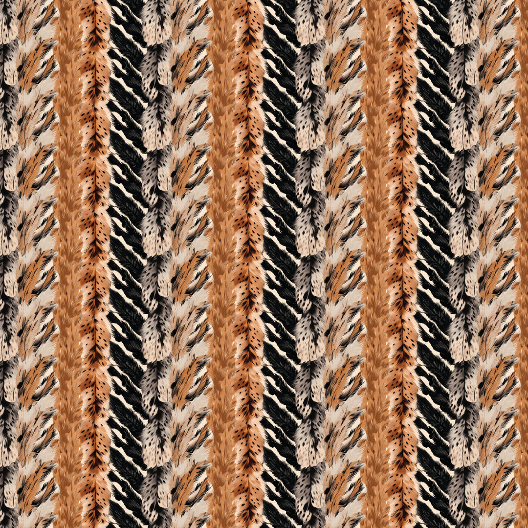 Tiger Fur Stripes Pattern Acrylic Sheets - CMB Pattern Acrylic