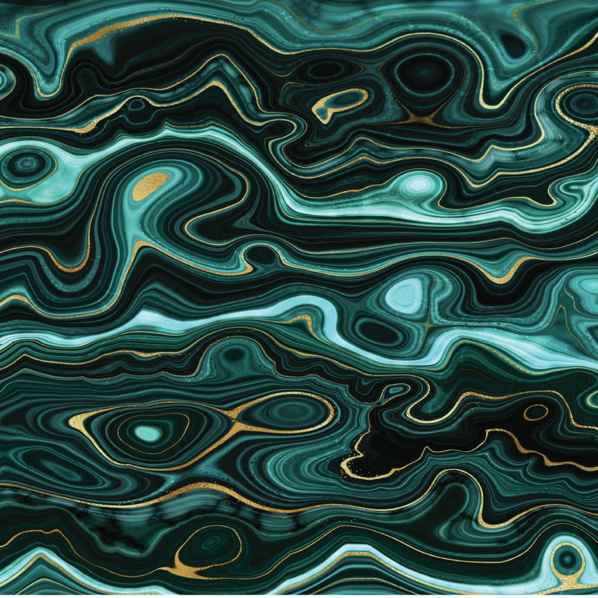 Turquoise Pattern Acrylic Sheet - CMB Pattern Acrylic