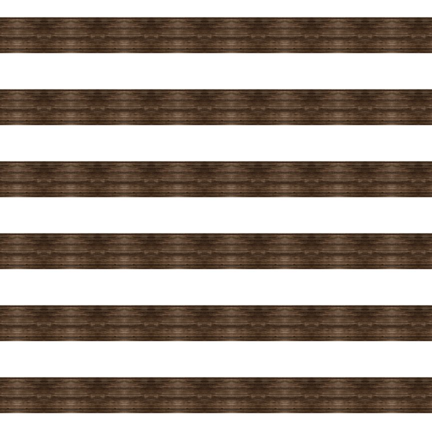 Wood Stripes 1" Pattern Acrylic Sheet - CMB Pattern Acrylic