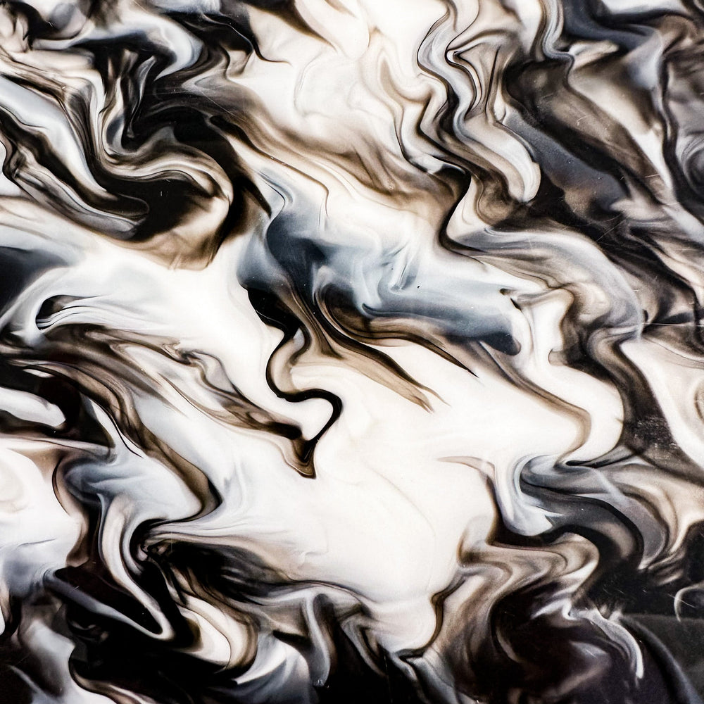 Black Licorice Creme Swirl Acrylic Sheet - CMB Acrylic - Local Plastics Supplier & Wholesale Acrylic Sheet Distributor