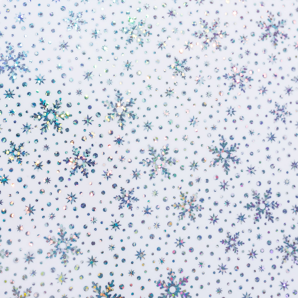 Acrylic Glitter Snowflake –