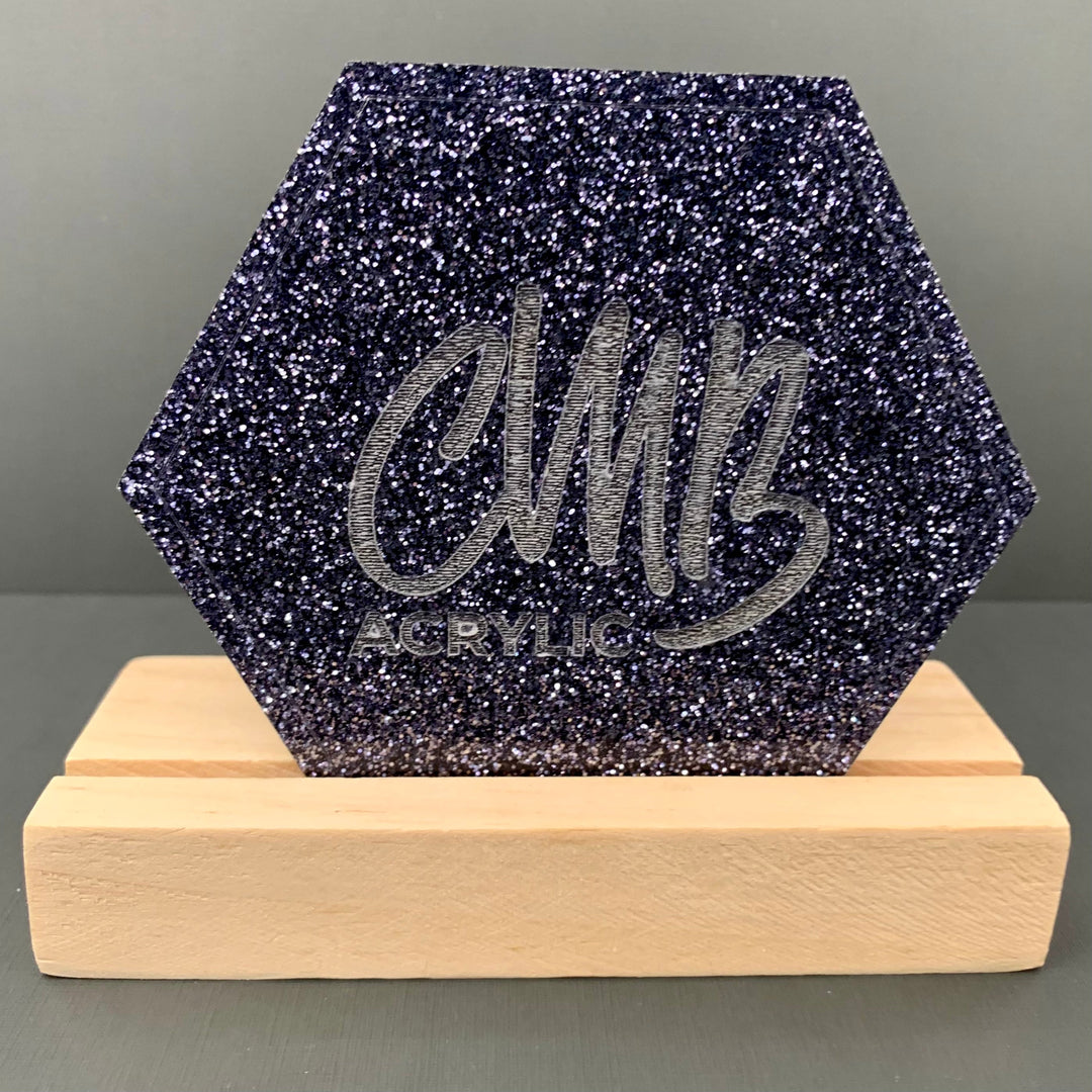 1/8 Champagne Glitter Cast Acrylic Sheets – Custom Made Better