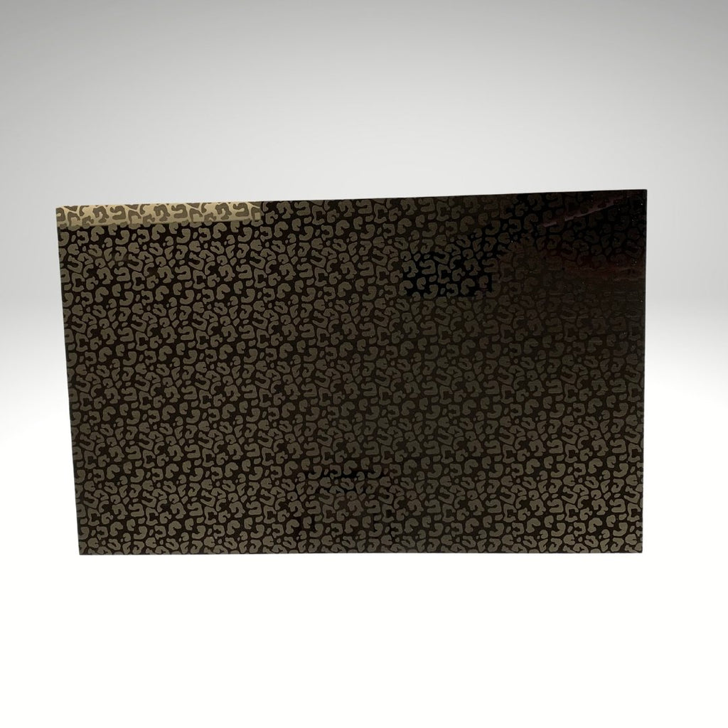 Black Leopard Pattern Acrylic Sheet – Custom Made Better