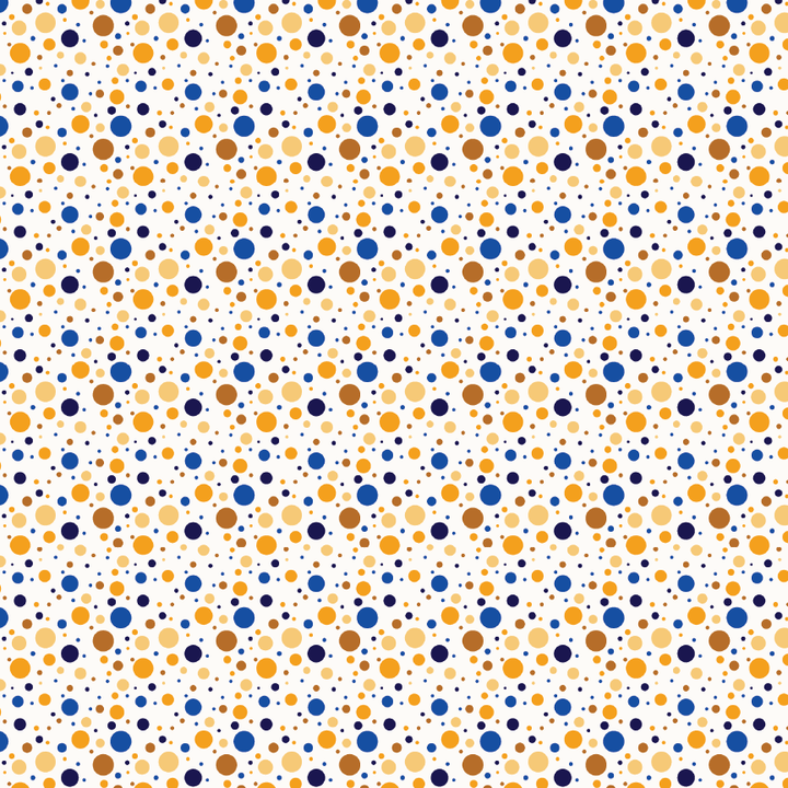 Blue & Gold Spots Pattern Acrylic Sheets - CMB Pattern Acrylic