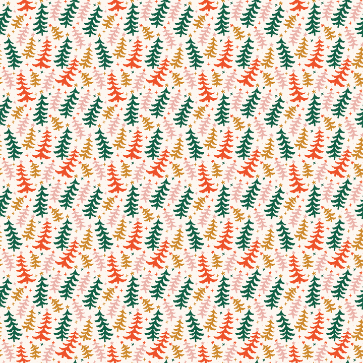 Groovy Christmas Trees Pattern Acrylic Sheet - CMB Pattern Acrylic