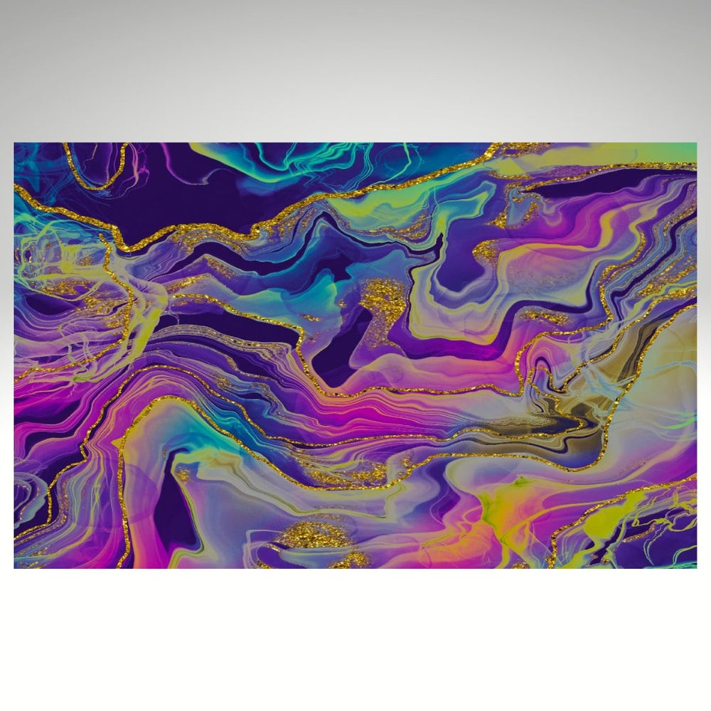 Jeweled Alcohol Ink Swirls Pattern Sheet - CMB Pattern Acrylic