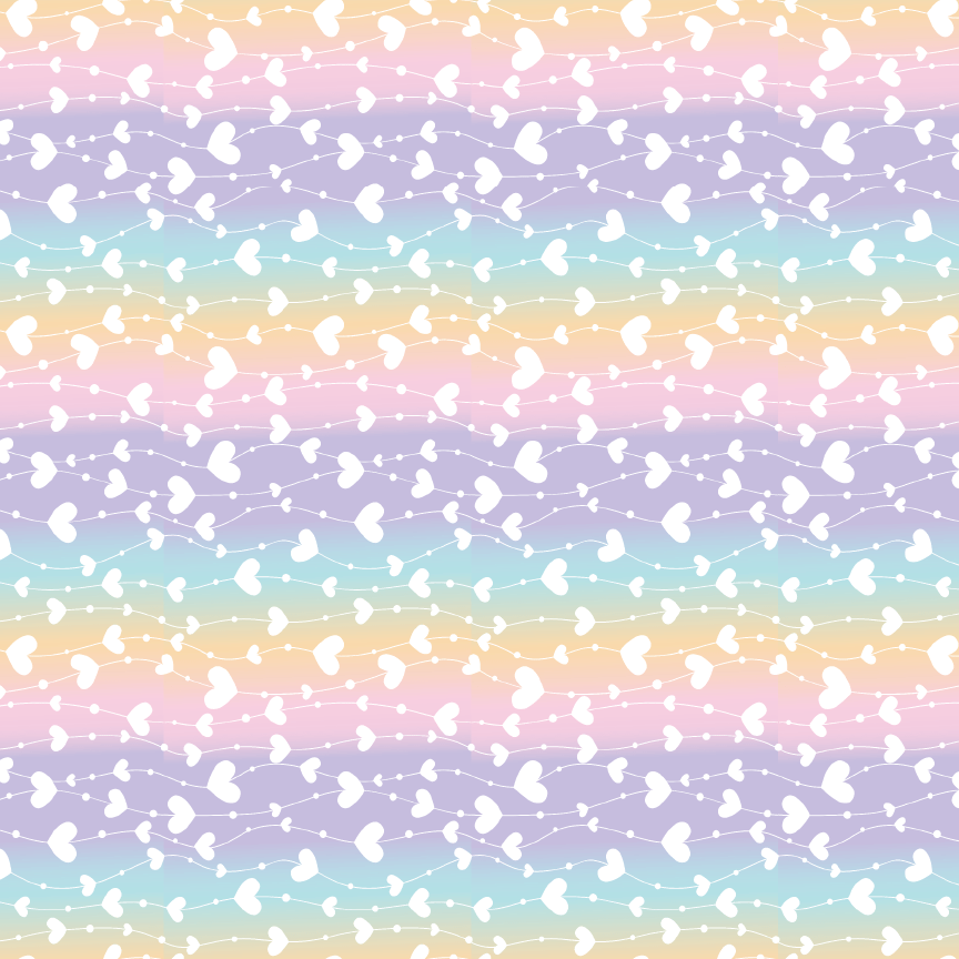 Pastel Rainbow Love Trails Pattern Acrylic Sheets - CMB Pattern Acrylic