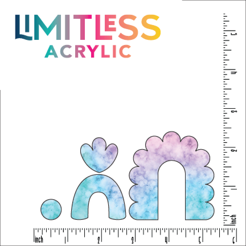 Pastel Watercolor Pattern Acrylic Sheet - CMB Pattern Acrylic