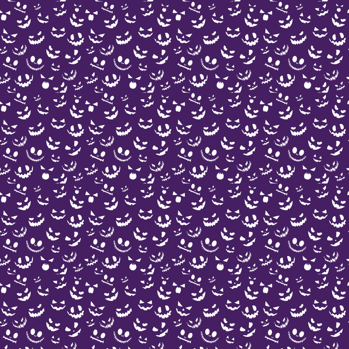 Purple Pumpkin Faces Pattern Acrylic Sheets - CMB Pattern Acrylic