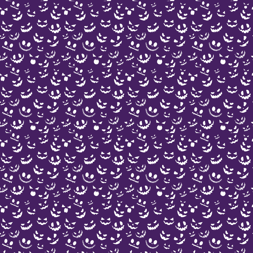 Purple Pumpkin Faces Pattern Acrylic Sheets - CMB Pattern Acrylic