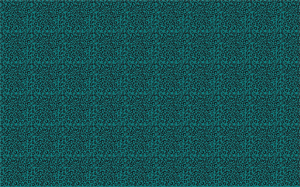 Teal Itty Bitty Black Leopard Pattern Sheet - CMB Pattern Acrylic