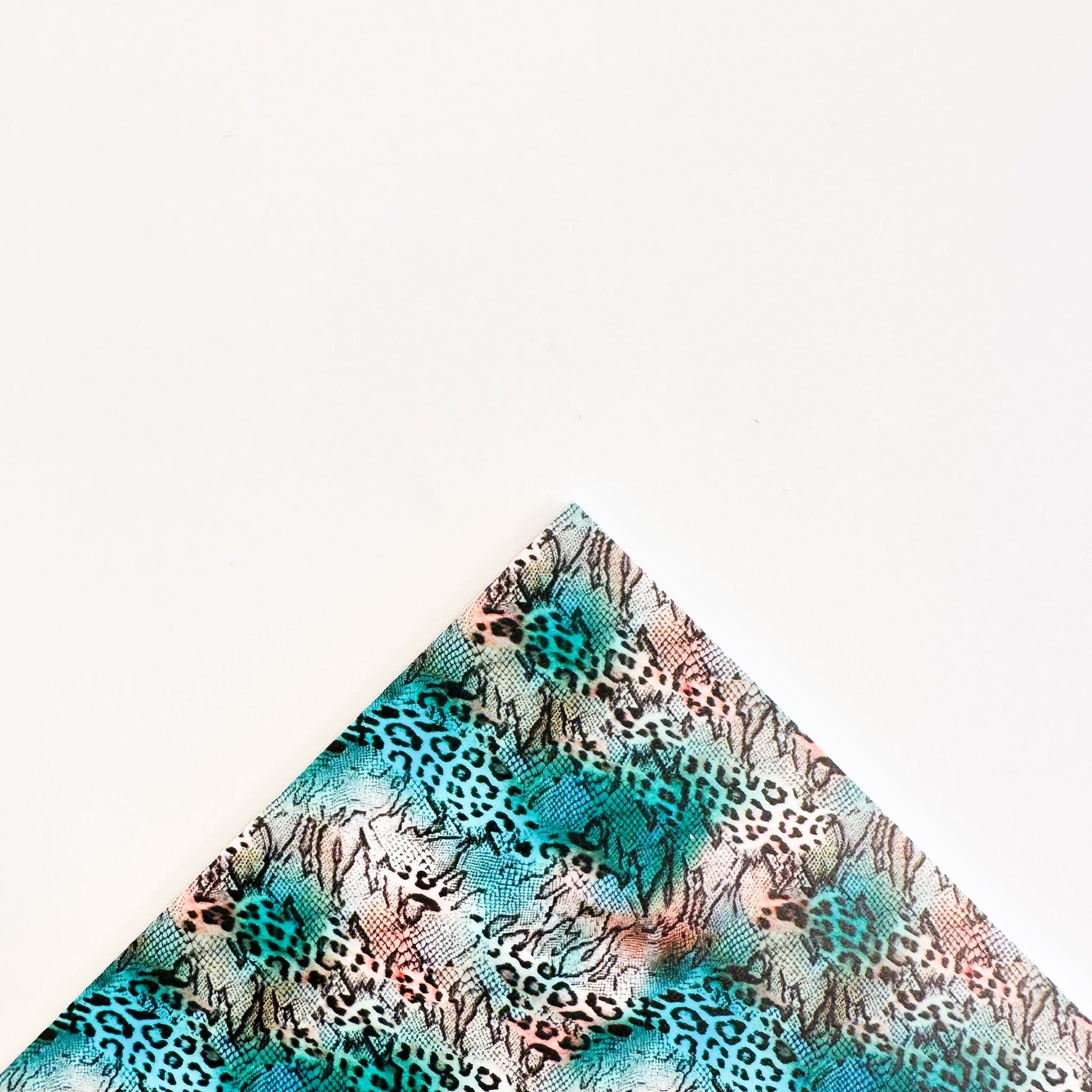 Turquoise Animal Print Pattern Acrylic Sheet - CMB Pattern Acrylic