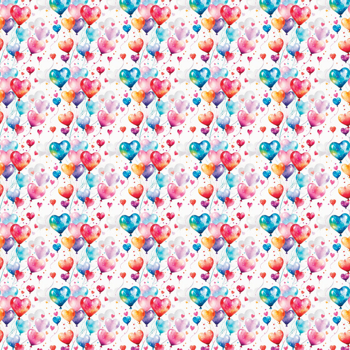 Valentines Day Balloons Pattern Acrylic Sheets - CMB Pattern Acrylic